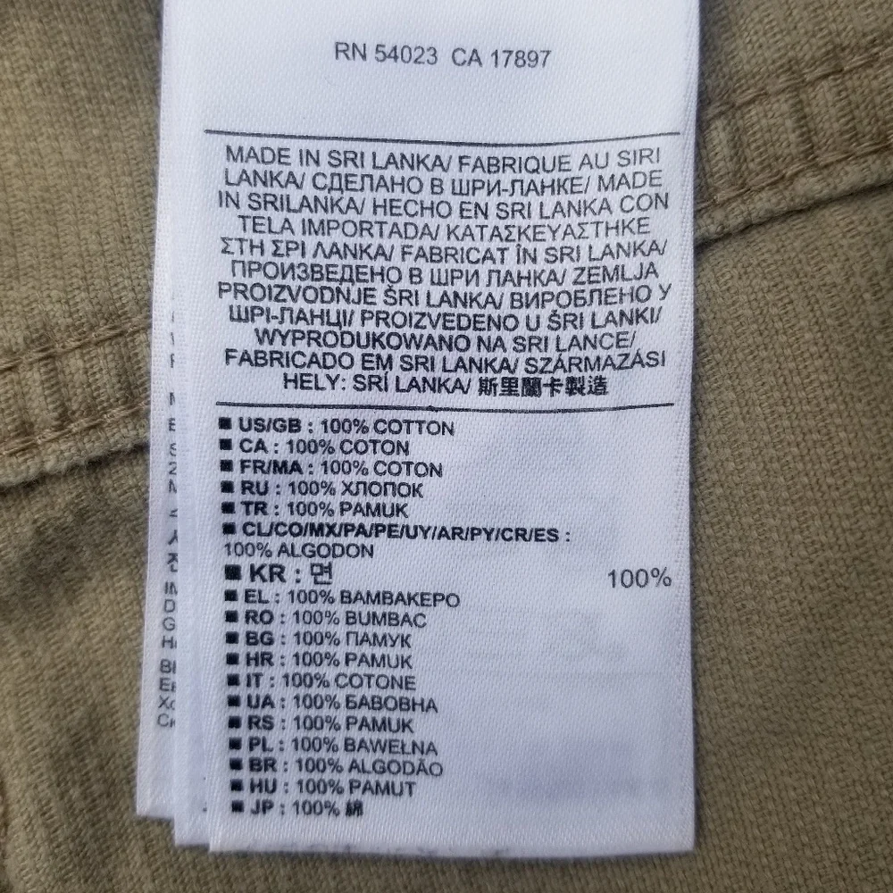 Banana Republic Men's Khaki Tan Straight Leg Corduroy Pants Sz. 40‎